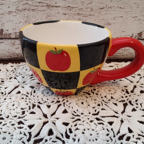 Large "Lady Jayne" Soup / Coffee Mug - Apples - Picture 4 of 4
